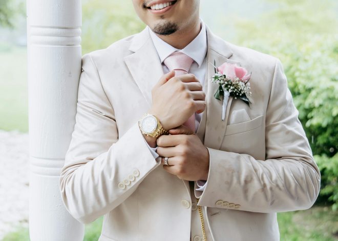 Costume mariage beige : élégance et modernité pour le jour J